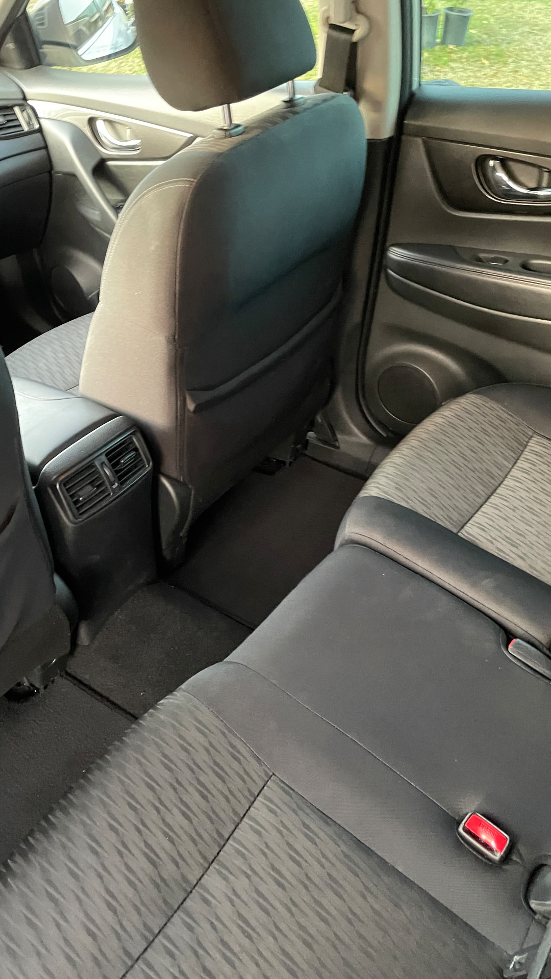 Clean back seat after detailing